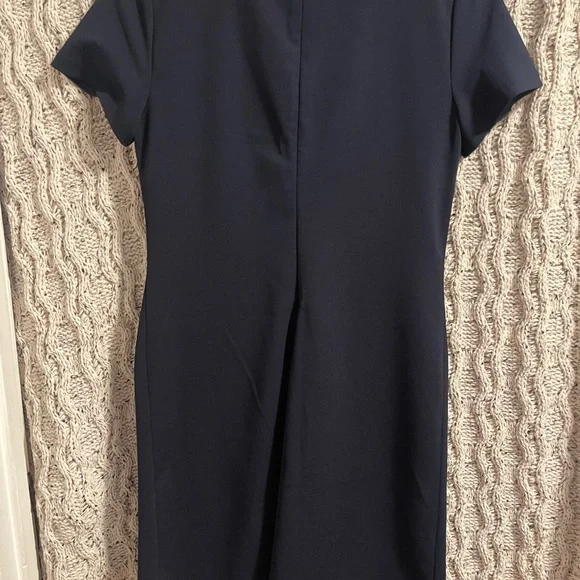 Tommy Hilfiger Dark Blue Mini Dress with Gold Accents - Picture 3 of 3